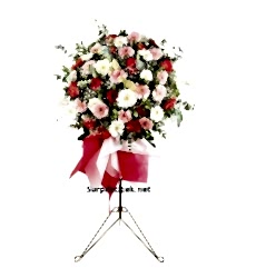 Renkli Gerbera Ferforje Aranjmanı