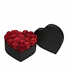 Kalp Kutuda Kırmızı Güller – Özel Romantik Hediye