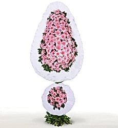 Çift Katlı Pembe Gerbera Sepeti